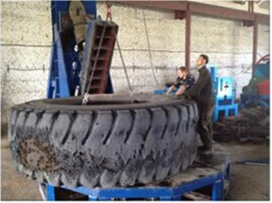 satın al Kauçuk Hortum İçin Hurda Kesme Atık Lastik Geri Dönüşüm Makinesi Hidrolik Lastik Kesme Makinesi online manufacture