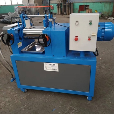 satın al 8 İnç Laboratuvar Kauçuk Yapma Makinesi İki Rulo Kauçuk Bileşik Karıştırma Makinesi online manufacture