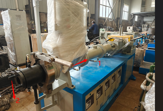 satın al 55kw Motor XJW-90 Model Soğuk Besleme Ekstrüder Siemens PLC Schneider Electric online manufacture