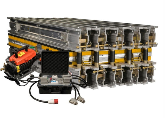İyi fiyat Hafif taşınabilir kauçuk taşıyıcı kemer vulkanize makinesi 800 mm kemer genişliği 900 mm iplik uzunluğu ve 12 PCS kiriş miktarı ile çevrimiçi