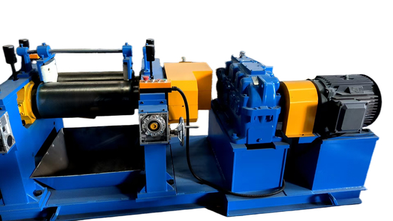Küçük ölçekli üretim için elektrikli pitch ayarlama ile 10 inç kauçuk açık değirmen