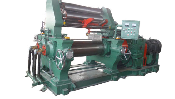 İyi fiyat PLC Kontrol Sistemi 16 Inch Rubber Mixing Mill For Compound Rubber Mixing Line çevrimiçi