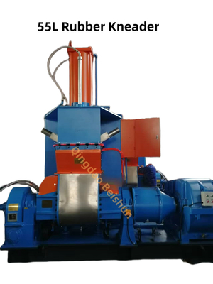 55L karıştırma odası kauçuk örme makinesi kauçuk karıştırıcı otomatik olarak karıştırma süresini kontrol etmek için PLC kullanır