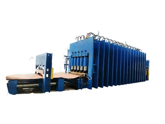 İyi fiyat Tamamen Otomatik PLC Kontrollü Kauçuk Yatay Plak Vulkanlaştırma Makinesi Çelik Kablo Ply Kauçuk Taşıyıcı Kemeri Üretim hattı çevrimiçi