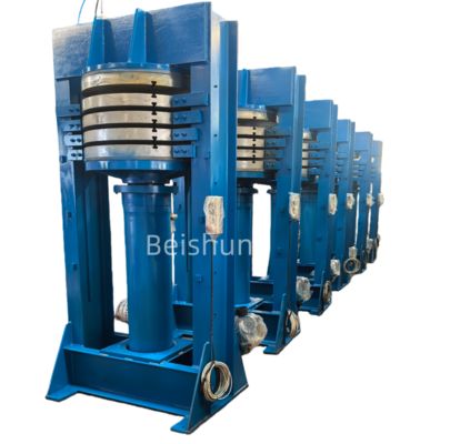 İyi fiyat Yarım otomatik Elektrik Isıtma Hidrolik Dört Katmanlı Motosiklet Lastik Sertleme Pressi 380V/50Hz Güç ve 220V/380V/Kustomlaştırılmış Voltaj çevrimiçi